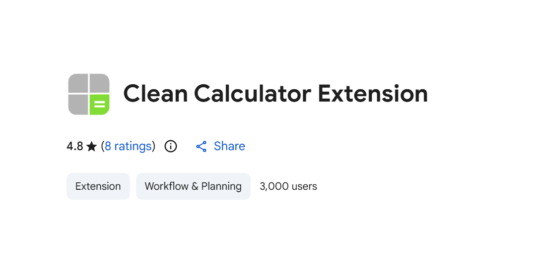 Clean Calculator