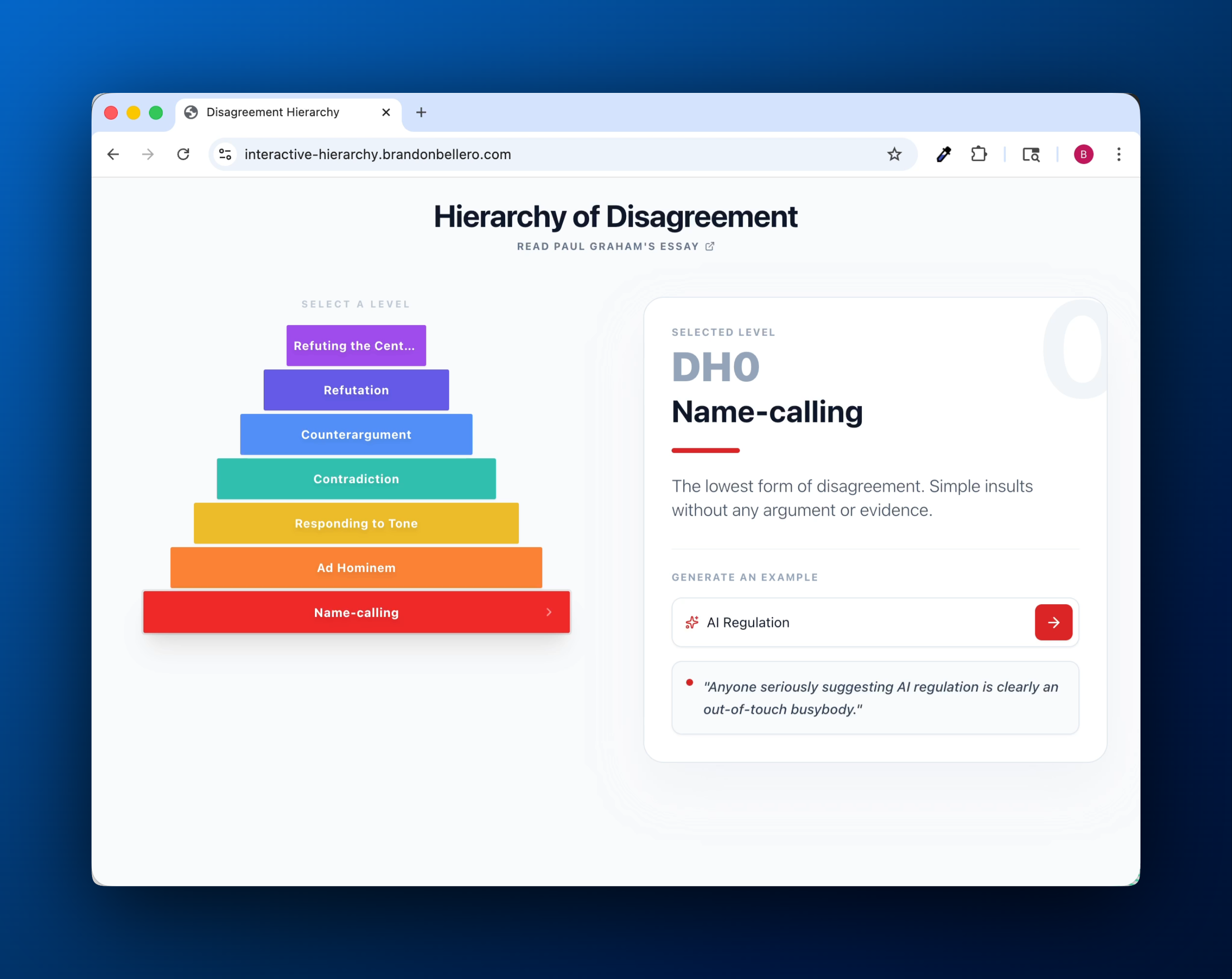 hierarchy screenshot