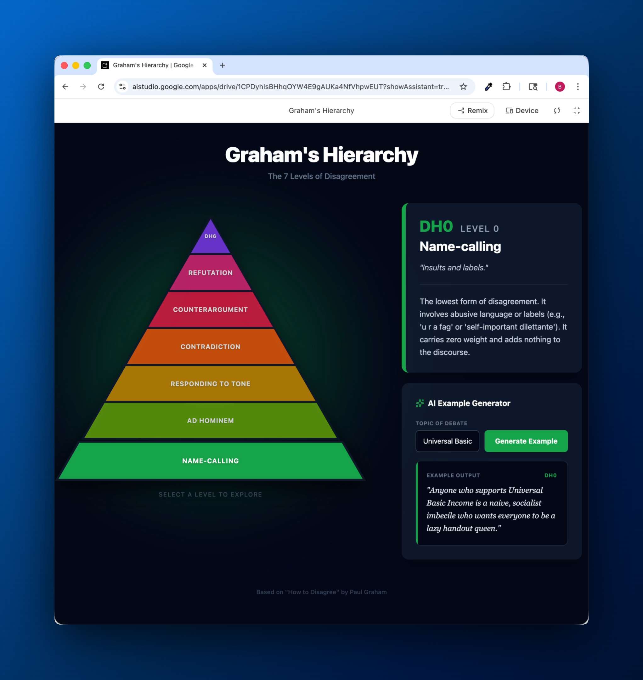 hierarchy screenshot version 1